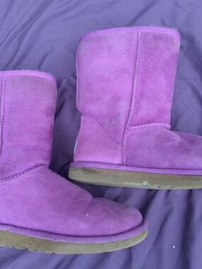 UGG Pink Suede Classic Boot